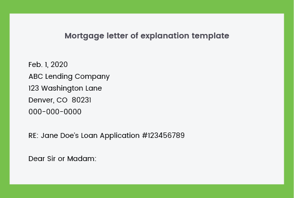 How to Write a Letter of Explanation for Your Mortgage | LendingTree