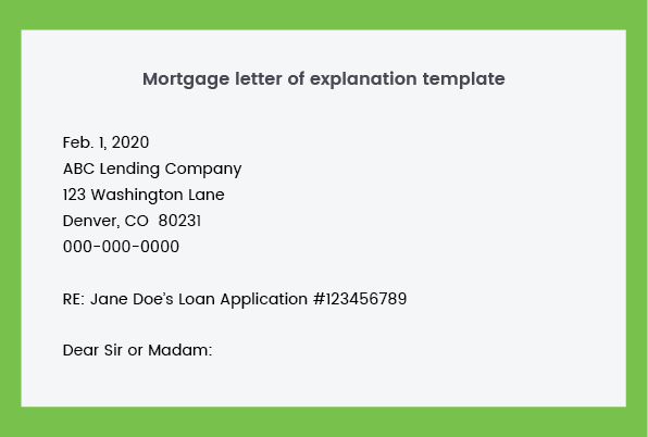 How To Write A Letter Of Explanation For Your Mortgage Lendingtree