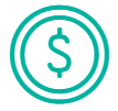 dollar with circle icon